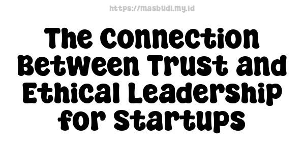 The Connection Between Trust and Ethical Leadership for Startups