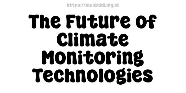 The Future of Climate Monitoring Technologies