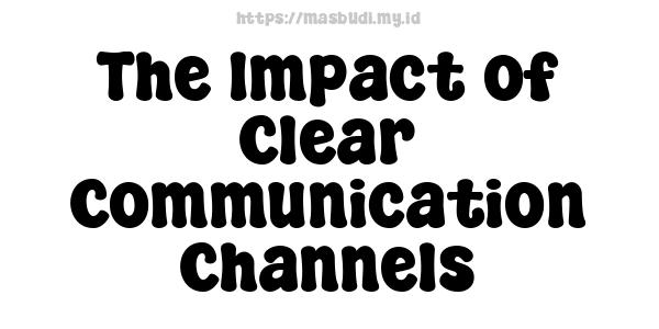 The Impact of Clear Communication Channels