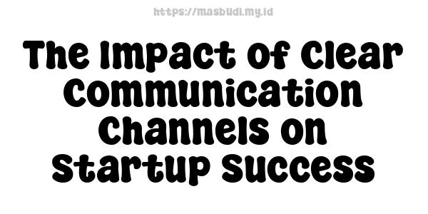 The Impact of Clear Communication Channels on Startup Success