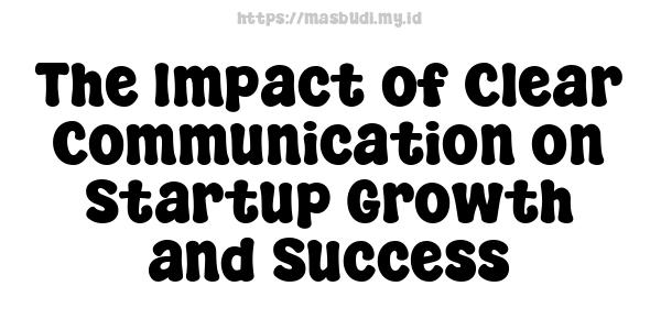 The Impact of Clear Communication on Startup Growth and Success