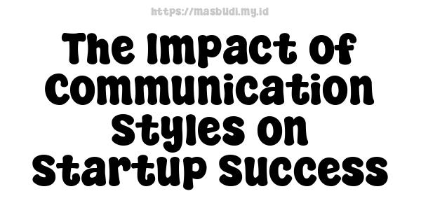 The Impact of Communication Styles on Startup Success