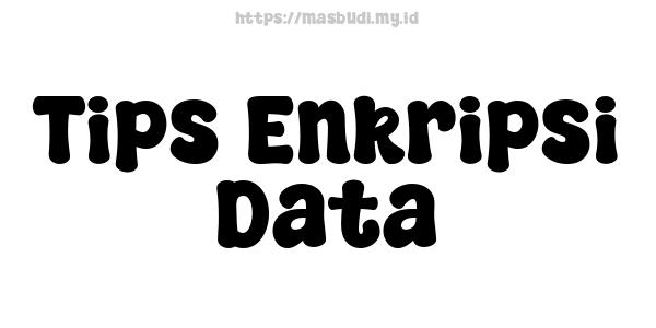 Tips Enkripsi Data