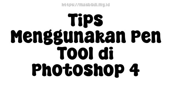 Tips Menggunakan Pen Tool di Photoshop 4