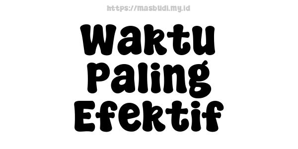 Waktu Paling Efektif