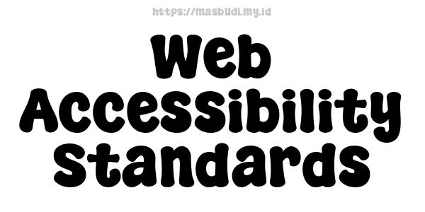 Web Accessibility Standards