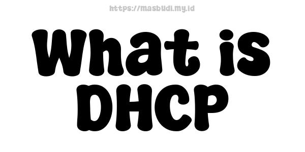 What is DHCP