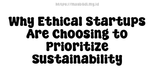 Why Ethical Startups Are Choosing to Prioritize Sustainability