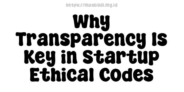 Why Transparency Is Key in Startup Ethical Codes