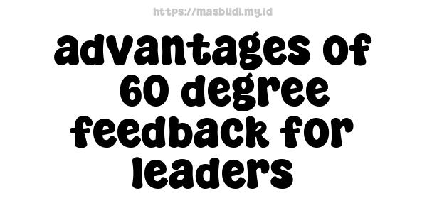 advantages of 360-degree feedback for leaders