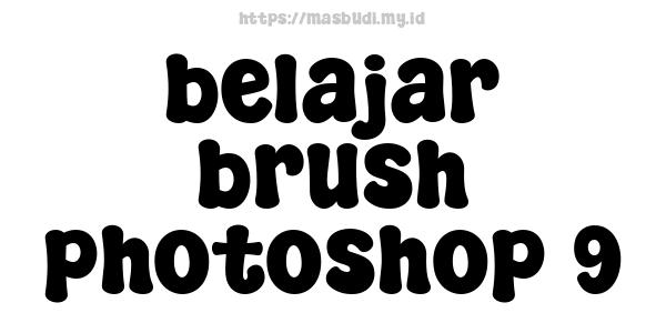 belajar brush photoshop 9