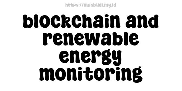 blockchain and renewable energy monitoring