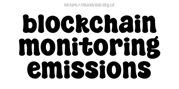 blockchain monitoring emissions