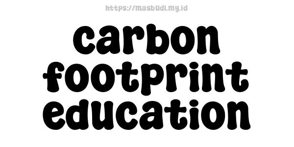 carbon footprint education