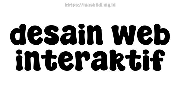 desain web interaktif