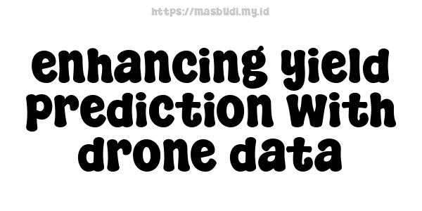 enhancing yield prediction with drone data