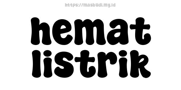 hemat listrik