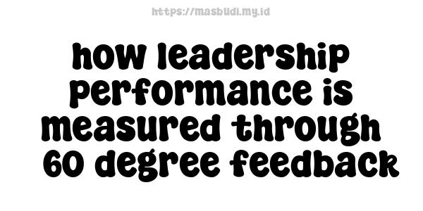 how leadership performance is measured through 360-degree feedback