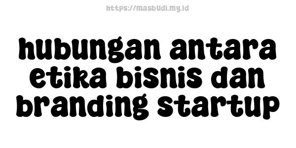 hubungan antara etika bisnis dan branding startup