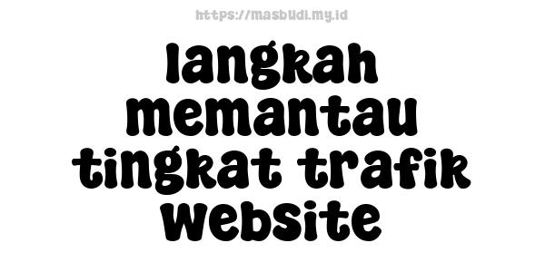 langkah memantau tingkat trafik website