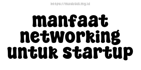 manfaat networking untuk startup