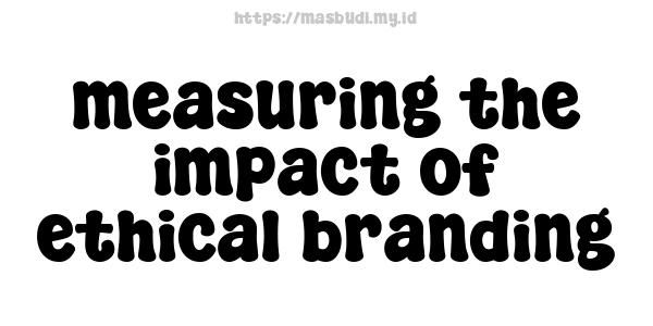 measuring the impact of ethical branding