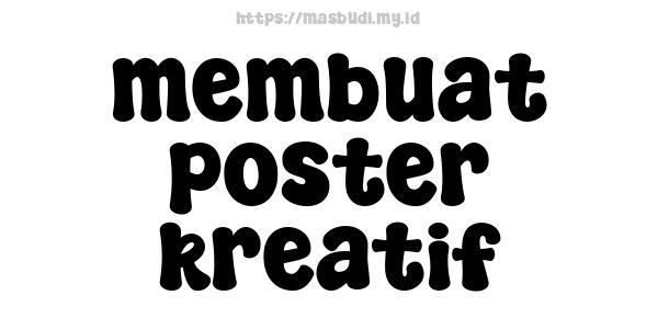 membuat poster kreatif