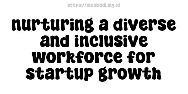 nurturing a diverse and inclusive workforce for startup growth