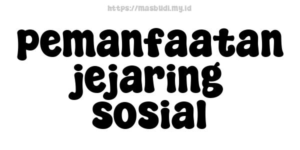 pemanfaatan jejaring sosial