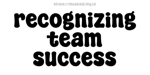 recognizing team success