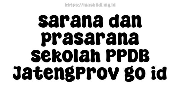 sarana dan prasarana sekolah PPDB JatengProv go id