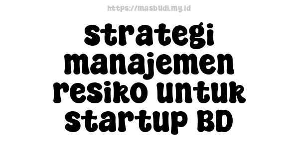 strategi manajemen resiko untuk startup BD