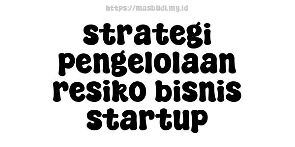 strategi pengelolaan resiko bisnis startup