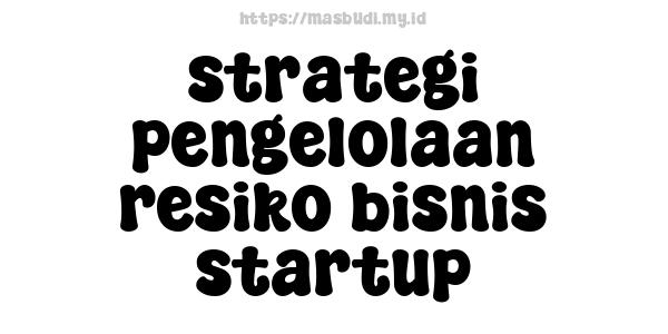 strategi pengelolaan resiko bisnis startup