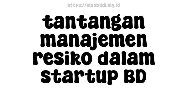 tantangan manajemen resiko dalam startup BD