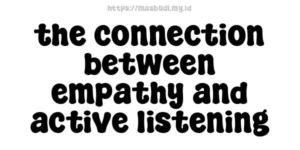 the connection between empathy and active listening