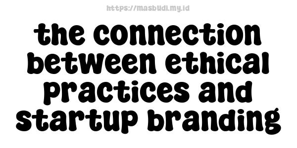 the connection between ethical practices and startup branding