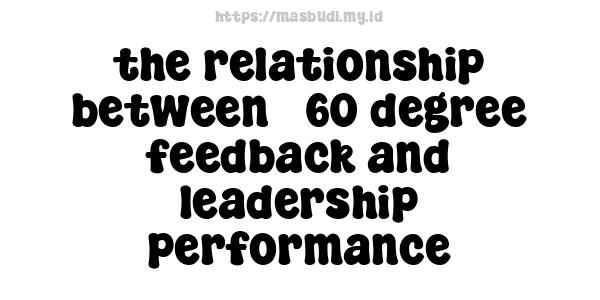 the relationship between 360-degree feedback and leadership performance