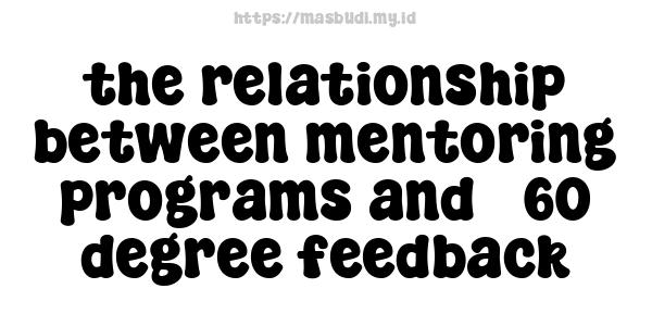 the relationship between mentoring programs and 360-degree feedback