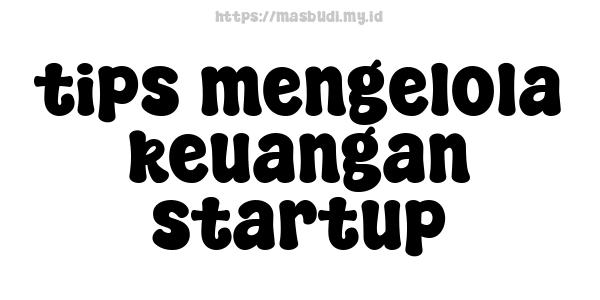 tips mengelola keuangan startup