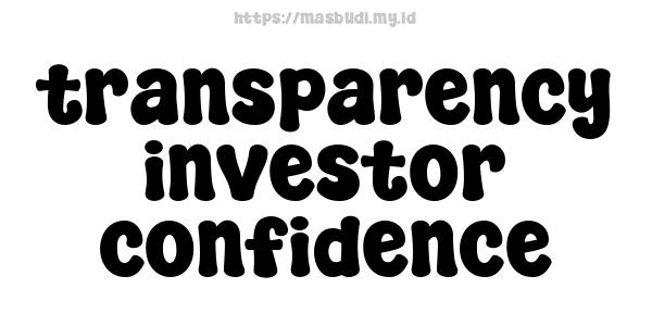 transparency-investor-confidence