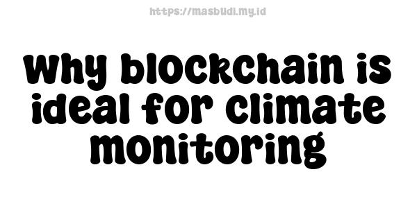 why blockchain is ideal for climate monitoring