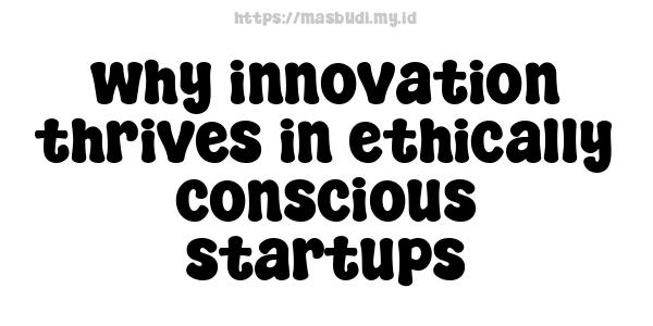 why innovation thrives in ethically conscious startups